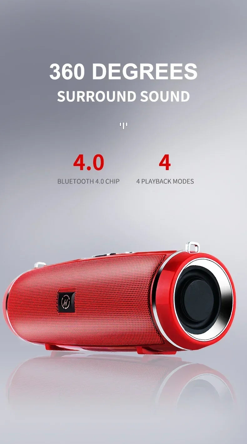 Portable Wireless Bluetooth Speaker 200W High Power Subwoofer Outdoor Waterproof Soundbox with FM Radio USB TF card Boom Box