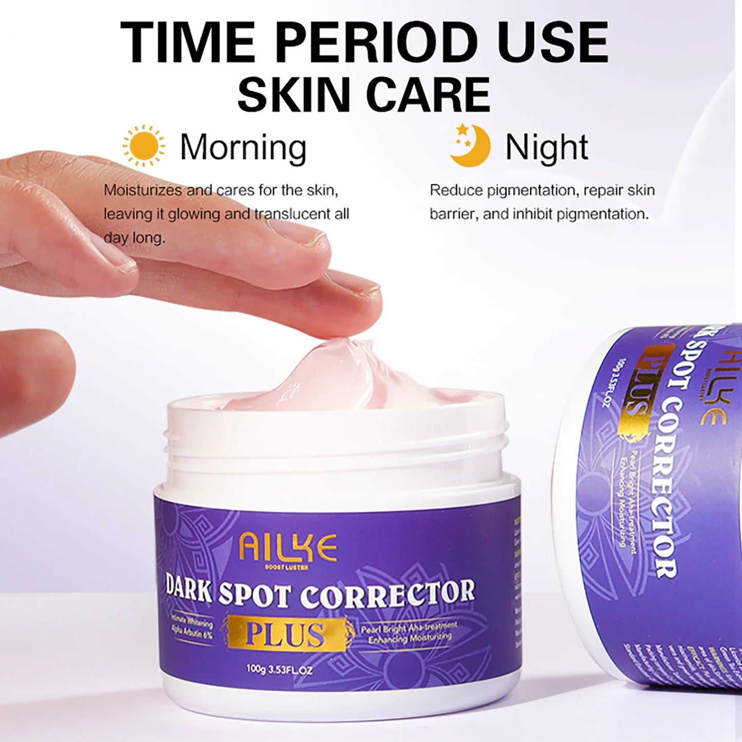 AILKE Double Glutathione PLUS Dark Spot Corrector Cream – 100g, Whitening Face Cream for Dark Spot Removal and Skin Tone Brightening - Premium spot Cream from Lizard Vigilante - Just $31.99! Shop now at Lizard Vigilante