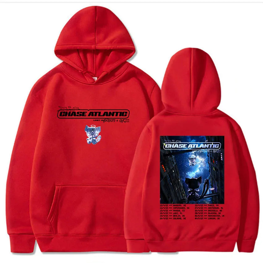 Lost in Europe & UK Tour 2025 – Chase Atlantic Graphic Hoodie | Fleece Pullover Sweatshirt for Men | Casual Rock Band Streetwear, Winter Long Sleeve Hoodies - Premium hoodie from Lizard Vigilante - Just $48.88! Shop now at Lizard Vigilante