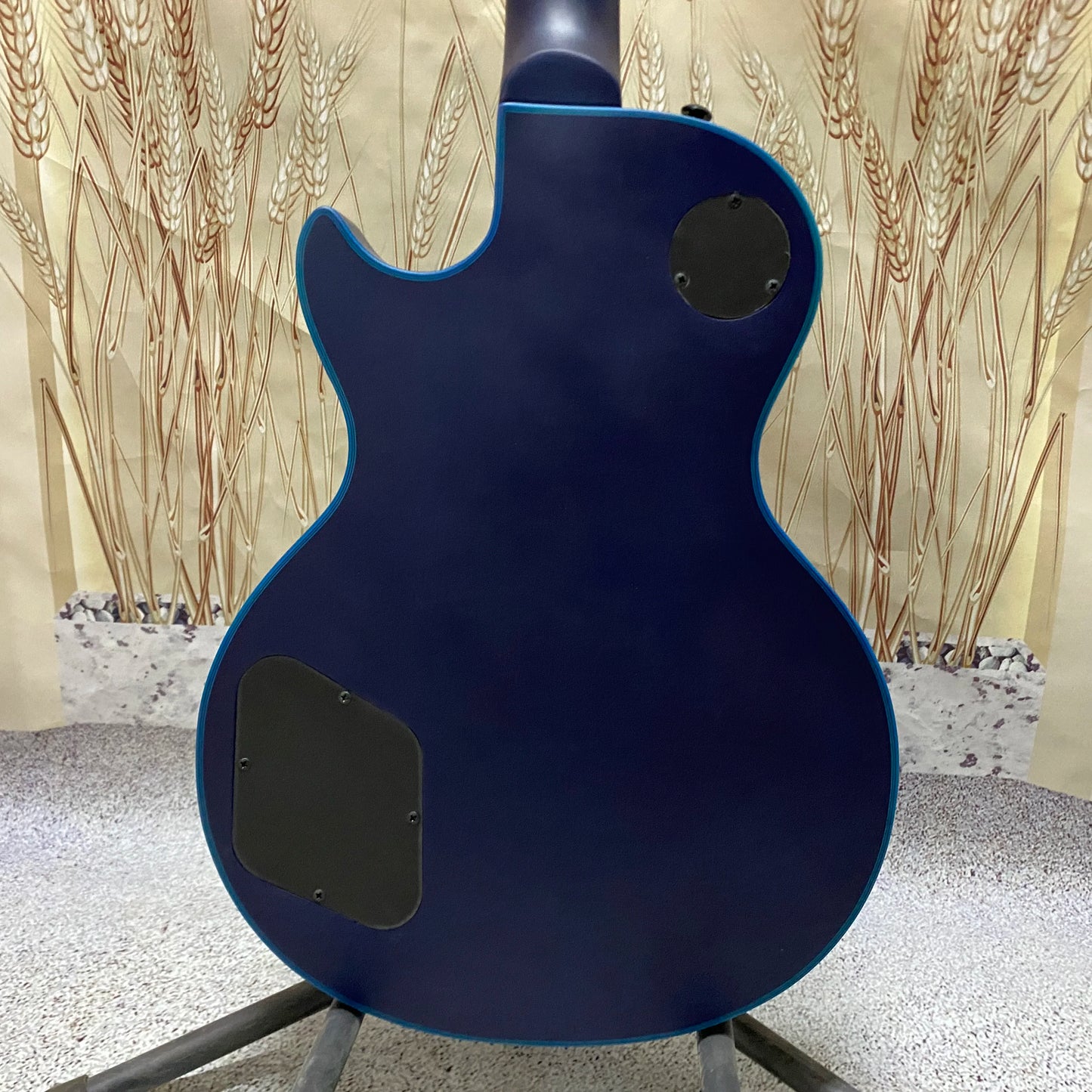 Blue Matte Photoelectric Guitar – Flame Maple Top, Mahogany Body, Rosewood Fingerboard, 22 Frets - Premium Electric Guitar from Lizard Vigilante - Just $465.99! Shop now at Lizard Vigilante