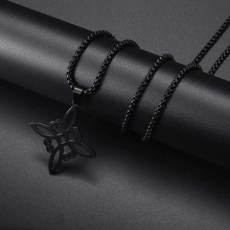 Fashionable Neptune Poseidon Trident Metal Pendant Necklace Men's Biker Gothic Rock Motorcycle Fashion Jewelry Gift - Lizard Vigilante