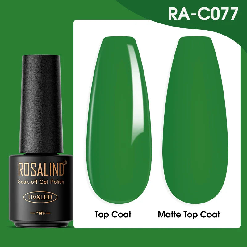 ROSALIND Gel Nail Polish Lamp All For Nails Art Manicure With Matt Base Top Coat Semi Permanant Gellak Nail Gel Polish Varnishes