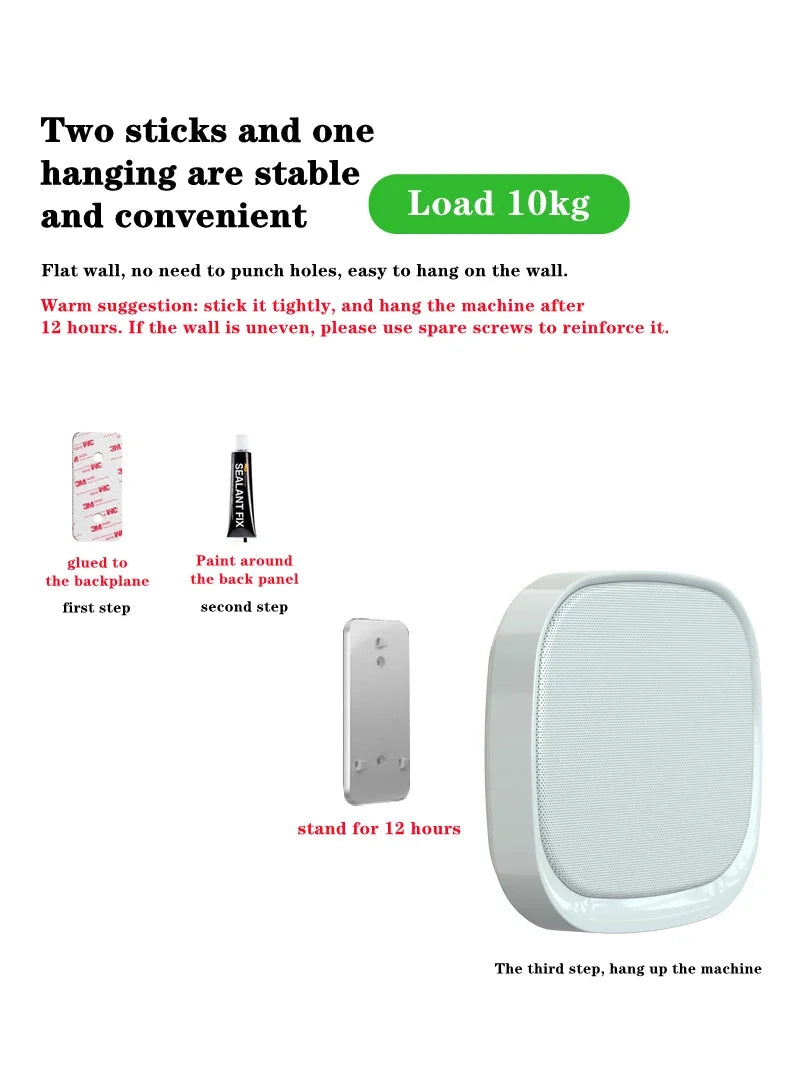 Shop Wall-mounted Bluetooth Speaker TWS Interconnection Built-in 4400 MAh Battery Boom Box Wireless 3D Surround Stereo Subwoofer