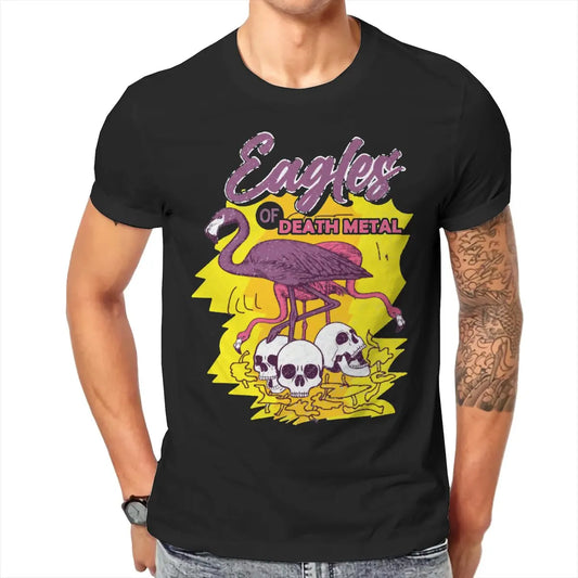 Eagles of Death Metal Rock Anthems and Musical Journeys Tshirt Harajuku Men Large Cotton Crewneck T Shirt - Premium  from Lizard Vigilante - Just $18.99! Shop now at Lizard Vigilante