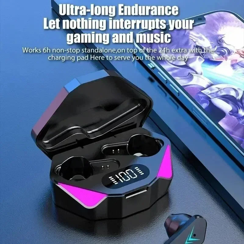 NEW X15 TWS Bluetooth Wireless Earphones – Gamer Headset with 65ms Low Latency, Active Noise-Cancellation, and Mic - Premium earphones from dsers - Just $18.88! Shop now at Lizard Vigilante