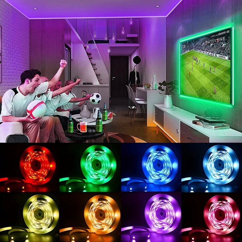 RGB 5050 LED Strip Lights for TV – USB 5V Backlight Tape | Perfect for Home, Parties, and Decoration - Premium LED Strip Lights from Lizard Vigilante - Just $22.99! Shop now at Lizard Vigilante