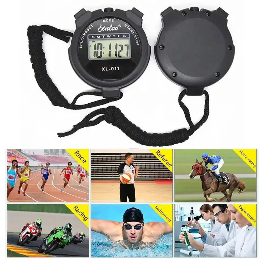 Handheld Sports Stopwatch Track Coach Digital Fitness Stop Watch Timer Counter Multifunctional Stopwatch Electronic Counter - Premium  from Lizard Vigilante - Just $17.89! Shop now at Lizard Vigilante