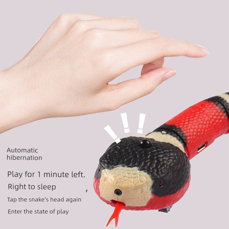 Cat Toy Snake - Electric Automatic Self-Hi Teaser for Cats, Interactive Pet Toy for Kittens and Adult Cats - Premium  from Lizard Vigilante - Just $11.88! Shop now at Lizard Vigilante