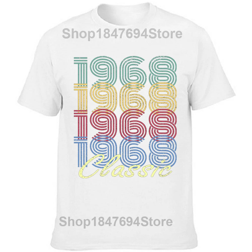 Original 1968 Vintage 56th Birthday Tee – Funny Cotton Graphic Shirt for Men, Retro Summer Streetwear Classic - Premium tee from dsers - Just $28.22! Shop now at Lizard Vigilante