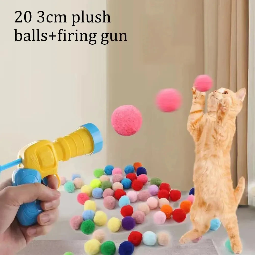 Interactive Cat Toy Gun: Engaging Laser Chase & Feathery Fun for Energetic Cats | Stimulates Play & Exercise - Premium cat toy from Lizard Vigilante - Just $19.88! Shop now at Lizard Vigilante