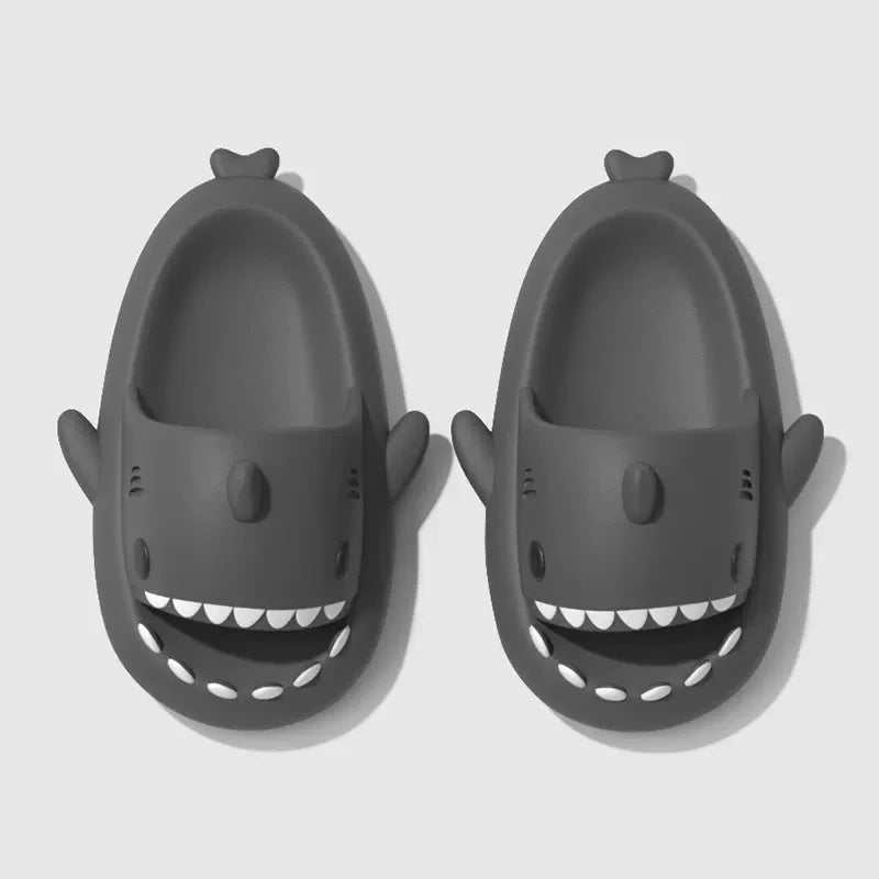 Summer Women Shark Slides Couple Beach Sea Flip Flops Cute Kids Shark Slippers Non-slip Men Indoor Outdoor Sandals - Premium  from Lizard Vigilante - Just $13.99! Shop now at Lizard Vigilante