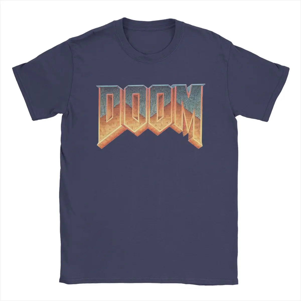 Time Warp Tees: Unleash the 90s with the DOOM Summer Shooting Game Retro Logo Tee - Premium T-shirt from Lizard Vigilante - Just $24.88! Shop now at Lizard Vigilante