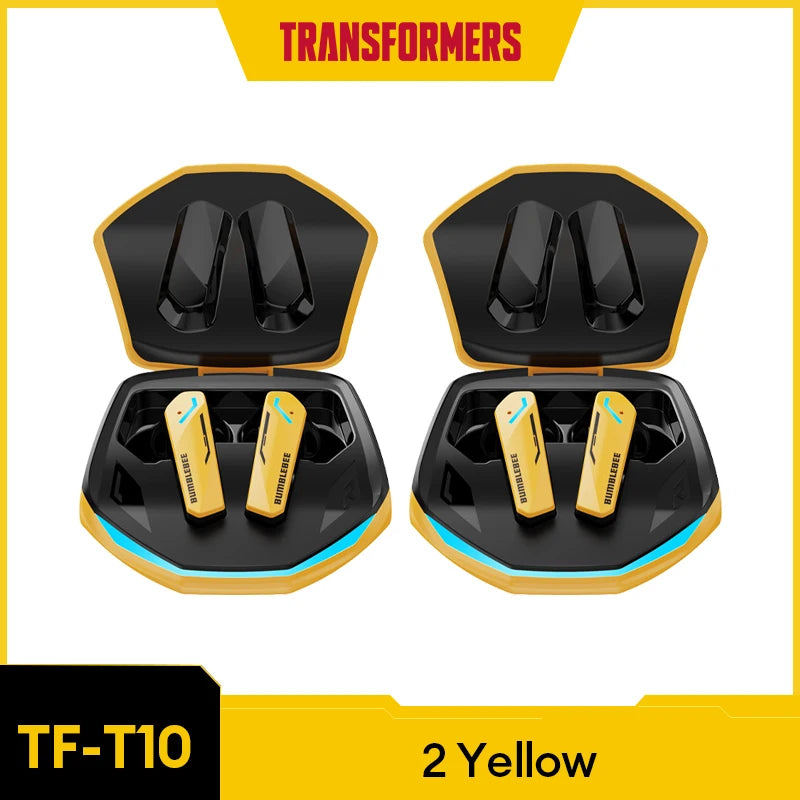 TRANSFORMERS TF-T10 Bluetooth 5.4 Earphones - Bulk Wholesale Wireless Low Latency Gaming Earbuds with Mic - Premium earphones from Lizard Vigilante - Just $20.99! Shop now at Lizard Vigilante