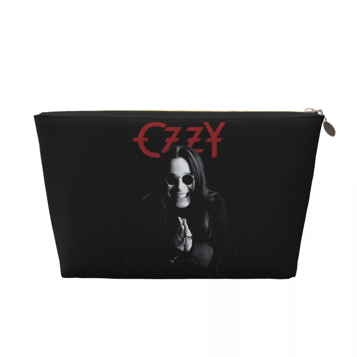 Custom Heavy Metal Rock Ozzy Osbourne Travel Toiletry Bag for Women Makeup Cosmetic Organizer Beauty Storage Dopp Kit - Premium makeup bag from Lizard Vigilante - Just $20.99! Shop now at Lizard Vigilante