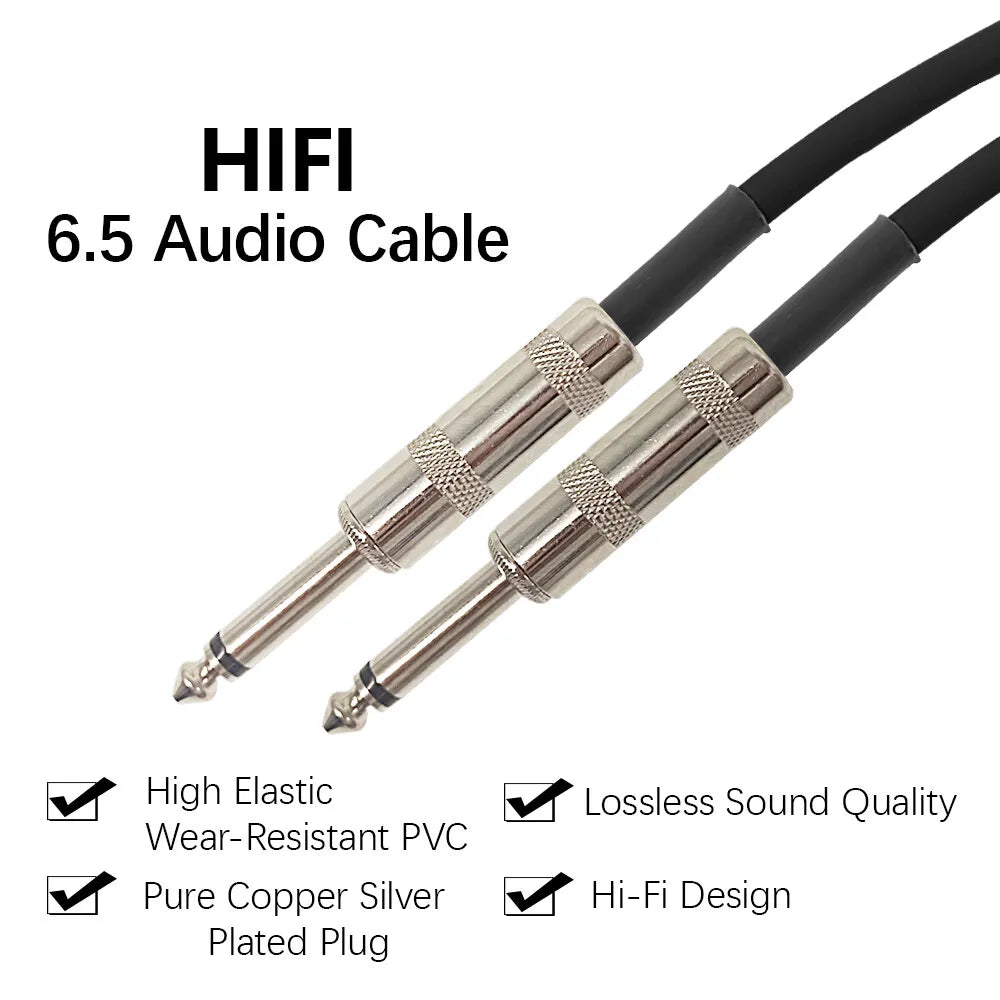 Guitar Cable Wire Cord Jack Line Bass Electric Box Audio Cable Noise Reduction Line Shielded Cable 3/6/10 Meters - Premium cable from Lizard Vigilante - Just $14.99! Shop now at Lizard Vigilante