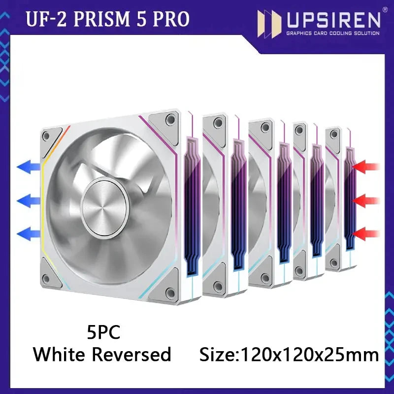 PRISM RIOT UF-2 PRO | 120mm 9-Blade ARGB Metalstorm Fan – Shred Heat, Not Riffs - Premium fan from dsers - Just $17.99! Shop now at Lizard Vigilante