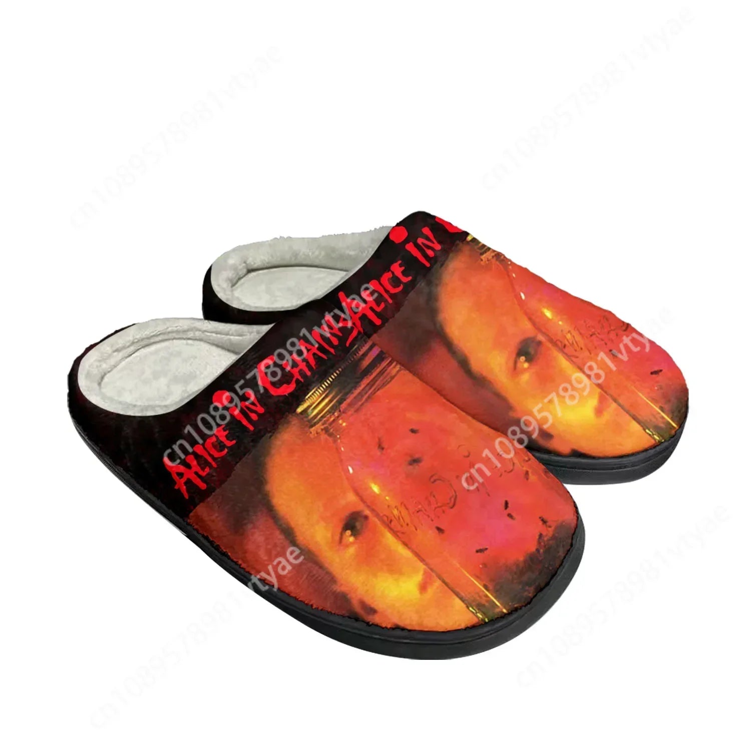 Alice in Chains Thermal Slippers – Custom Rock Band Indoor Plush Shoes for Men & Women - Premium slippers from Lizard Vigilante - Just $38.88! Shop now at Lizard Vigilante