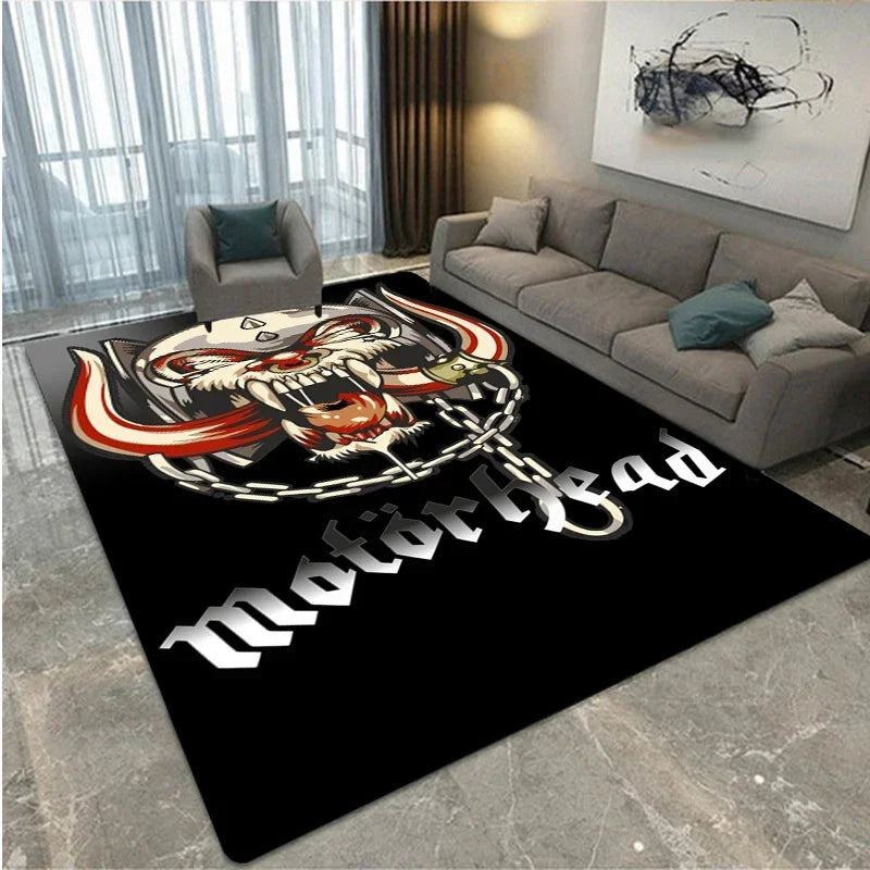 Motörhead Band Printed Carpet Living Room Bedroom Fashionable and Beautiful Anti Slip Carpet Photography Props Birthday Gift - Premium rug from Lizard Vigilante - Just $13.99! Shop now at Lizard Vigilante