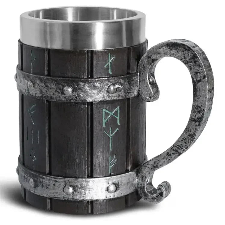 Medieval Viking Retro 3D Sword Skull Beer Mug With Stainless Steel Insert Resin Big Capacity Coffee Cups Men's Halloween Gift - Premium  from Lizard Vigilante - Just $63.99! Shop now at Lizard Vigilante