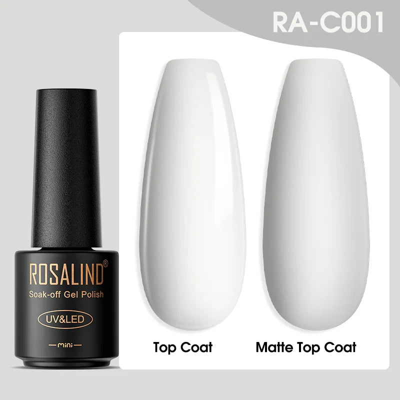 ROSALIND Gel Nail Polish Lamp All For Nails Art Manicure With Matt Base Top Coat Semi Permanant Gellak Nail Gel Polish Varnishes