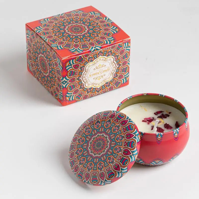 Osmanthus Gardenia Fragrance Candles with Petals Small Romantic Fragrance Candles for Girls' Birthday Gifts Home Aromatherapy