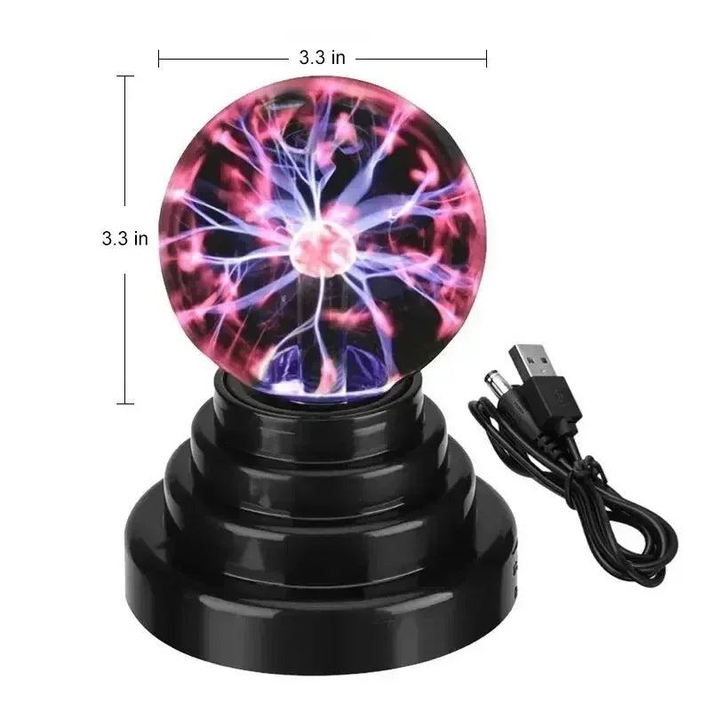 ZODOLAMP 8-Inch Sound Control Magic Plasma Ball Lamp - LED Night Light & Touch-Sensitive Christmas Party Decor - Premium plasma ball from Lizard Vigilante - Just $16.99! Shop now at Lizard Vigilante