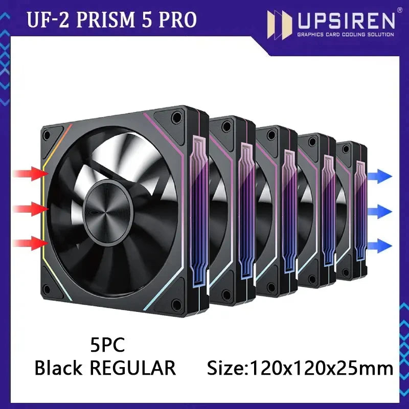 PRISM RIOT UF-2 PRO | 120mm 9-Blade ARGB Metalstorm Fan – Shred Heat, Not Riffs - Premium fan from dsers - Just $17.99! Shop now at Lizard Vigilante