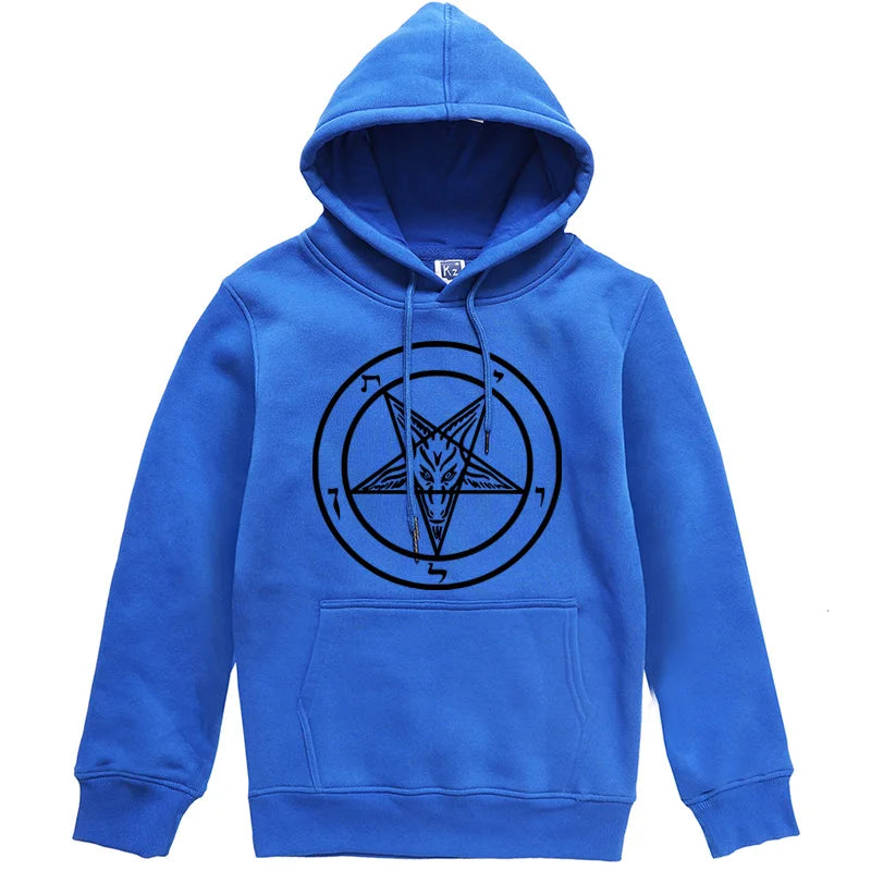 Pentagram Gothic Occult Satan Printed Women Hoodies All-match Street Style Female Pullover Casual Clothing Harajuku Unisex Tops - Premium hoodie from Lizard Vigilante - Just $39.99! Shop now at Lizard Vigilante