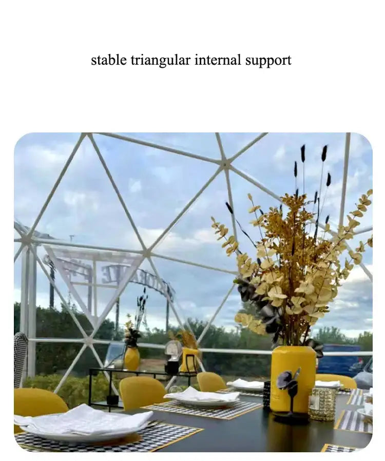 3.6M TPU Transparent Clear Bubble Dome Tent / Outdoor Event Party Camping Cafe Dining Plastic PVC Garden Igloo Dome Tent Luxury