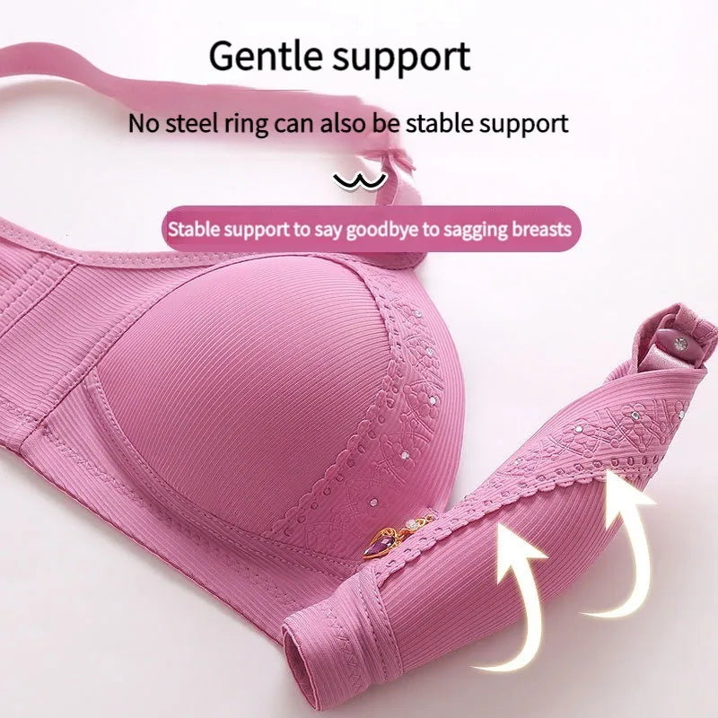 New Comfortable Adjustable Push Up Beauty Back No Steel Ring Bras Large Size Full Cup Women Sexy Fit Tops - Premium bra from Lizard Vigilante - Just $23.88! Shop now at Lizard Vigilante