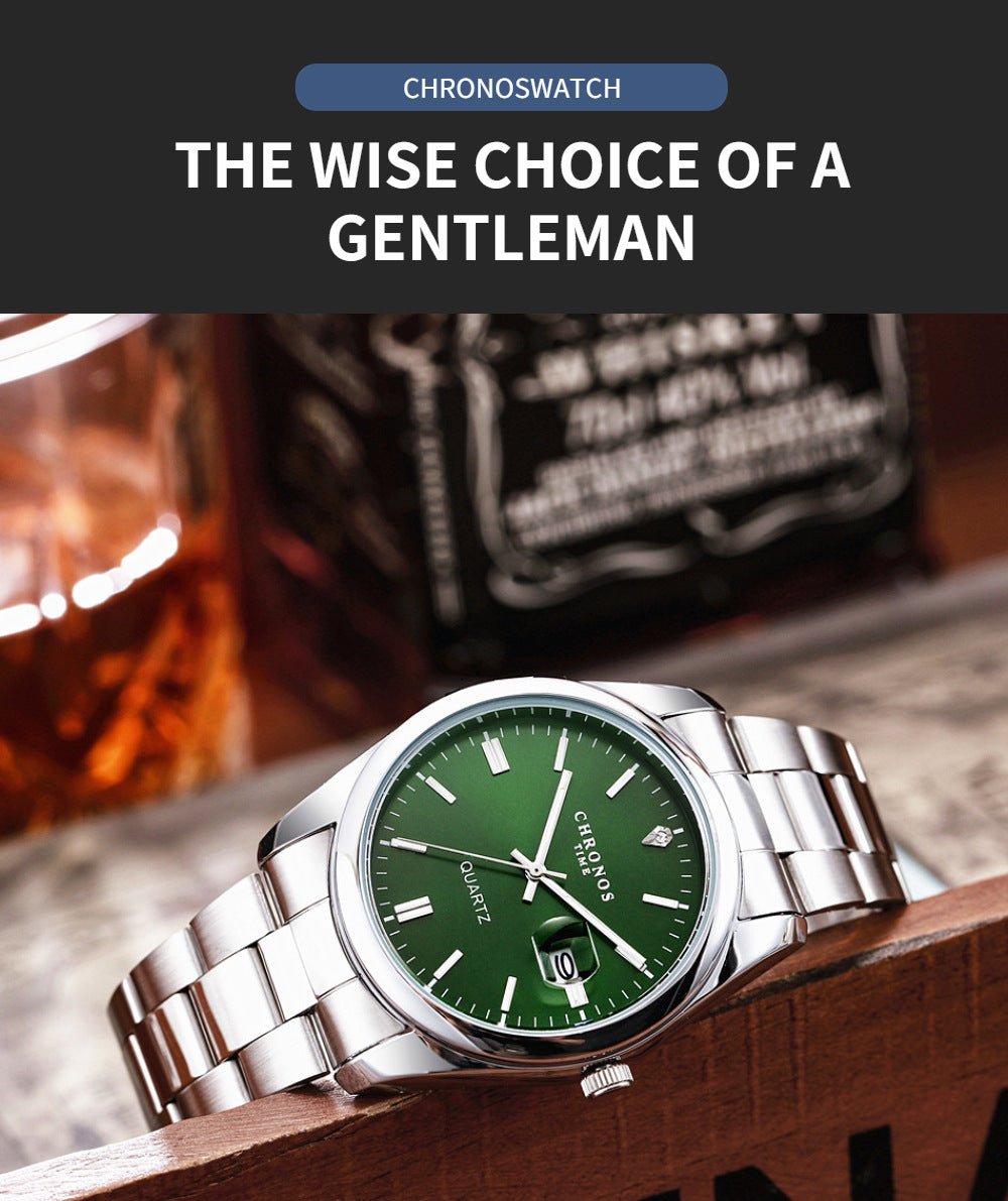 Men's Luxury Quartz Stainless Steel Watch