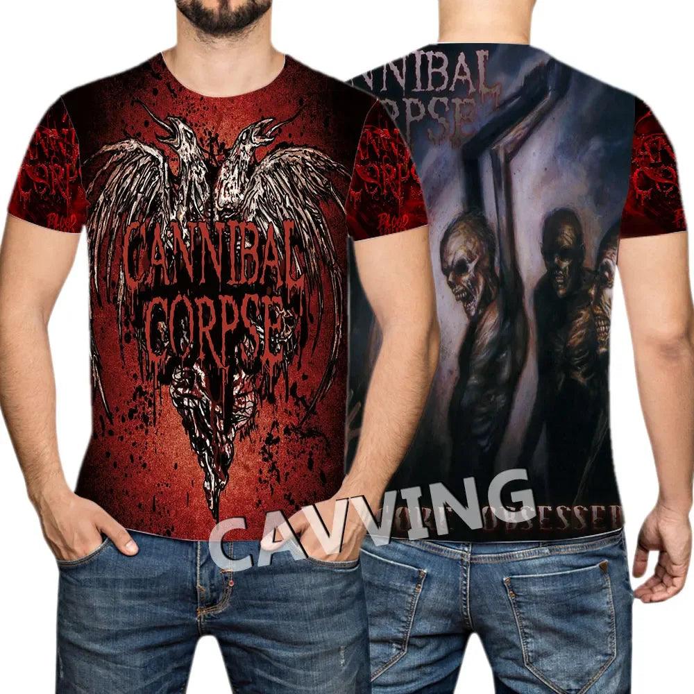 CANNIBAL CORPSE  3D Printed  Casual T-shirts Hip Hop Tee Shirts Harajuku Styles Tops Fashion Clothing  for Women/men - Premium t-shirt from Lizard Vigilante - Just $23.99! Shop now at Lizard Vigilante