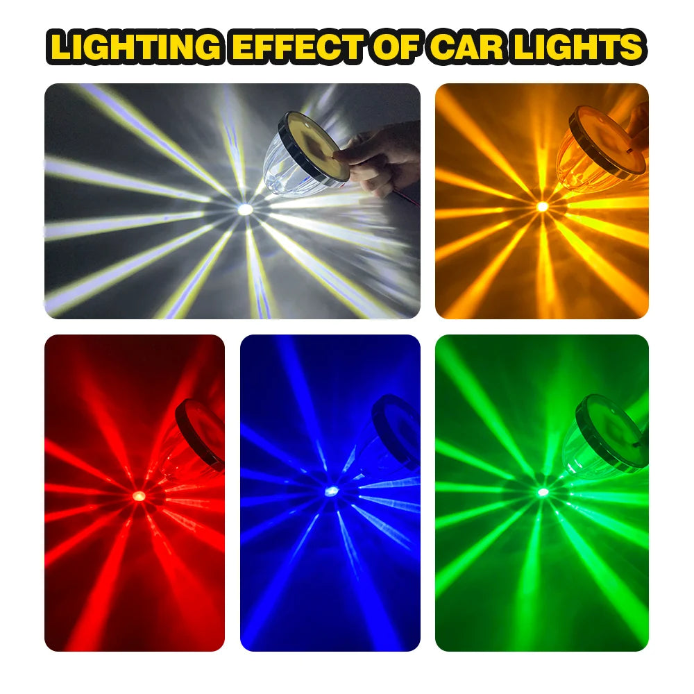 Neon Freight Fury: Watermelon Wheel Beacons — Dual 12V/24V LED Side Marker, Turn, Brake & Under-Glow