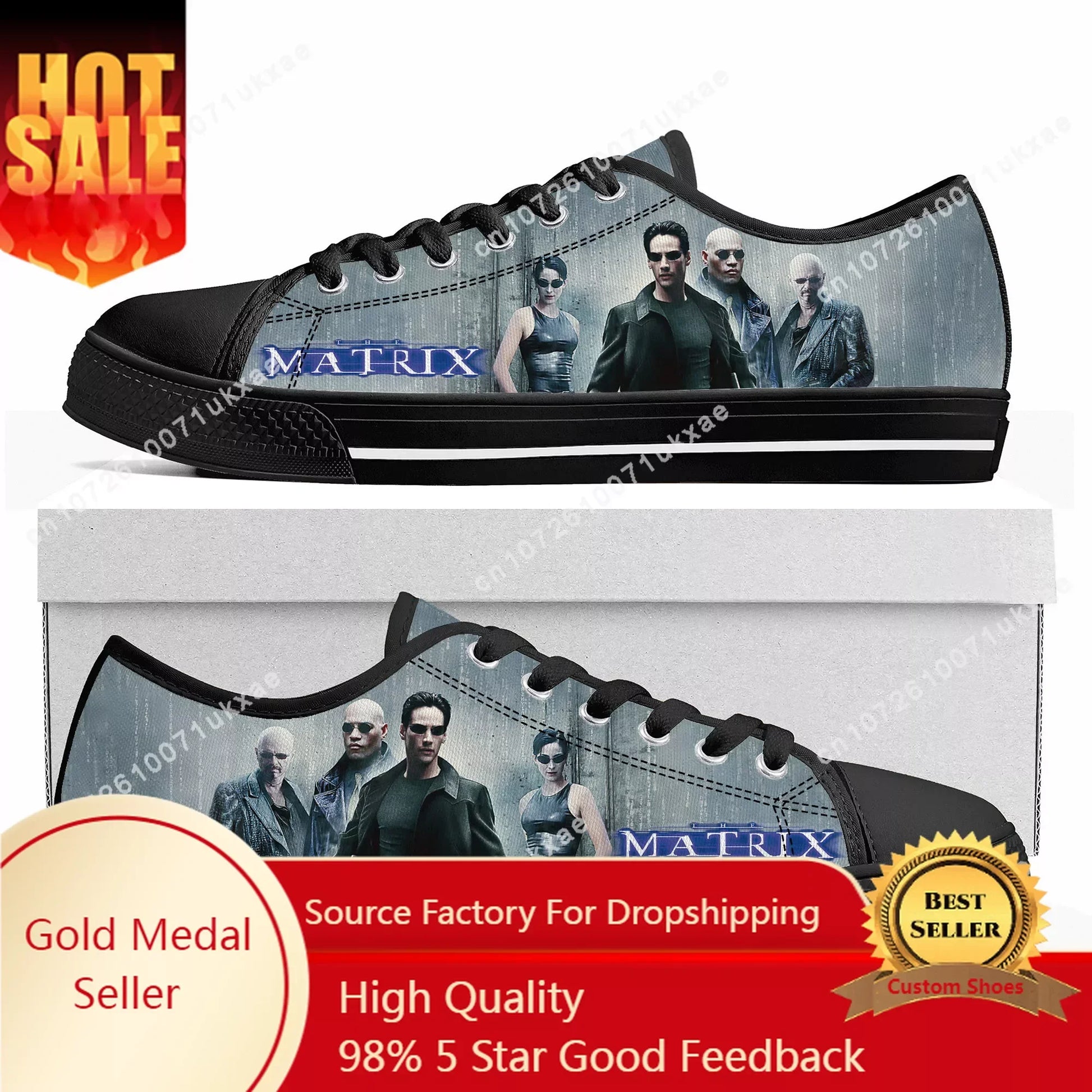 The Matrix Low Top Sneakers Mens Womens Teenager Movie Canvas High Quality Sneaker Casual Custom Made Shoes - Premium shoes from Lizard Vigilante - Just $39.99! Shop now at Lizard Vigilante