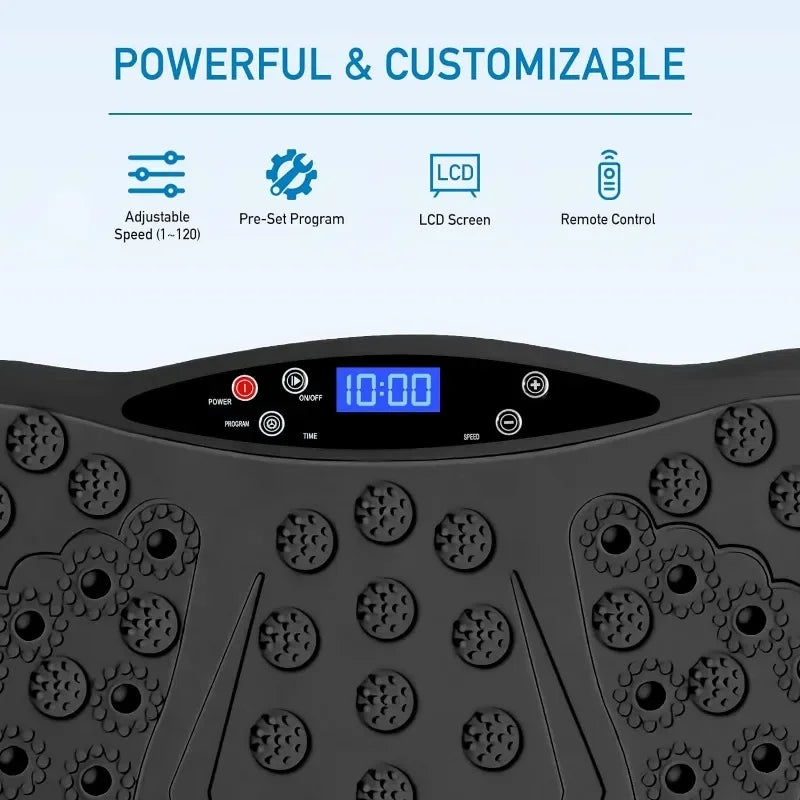 Vibration Plate Exercise Machine with Remote Control, Vibration Platform for Weight Loss, Whole Body Workout Machine, - Premium  from Lizard Vigilante - Just $161.99! Shop now at Lizard Vigilante