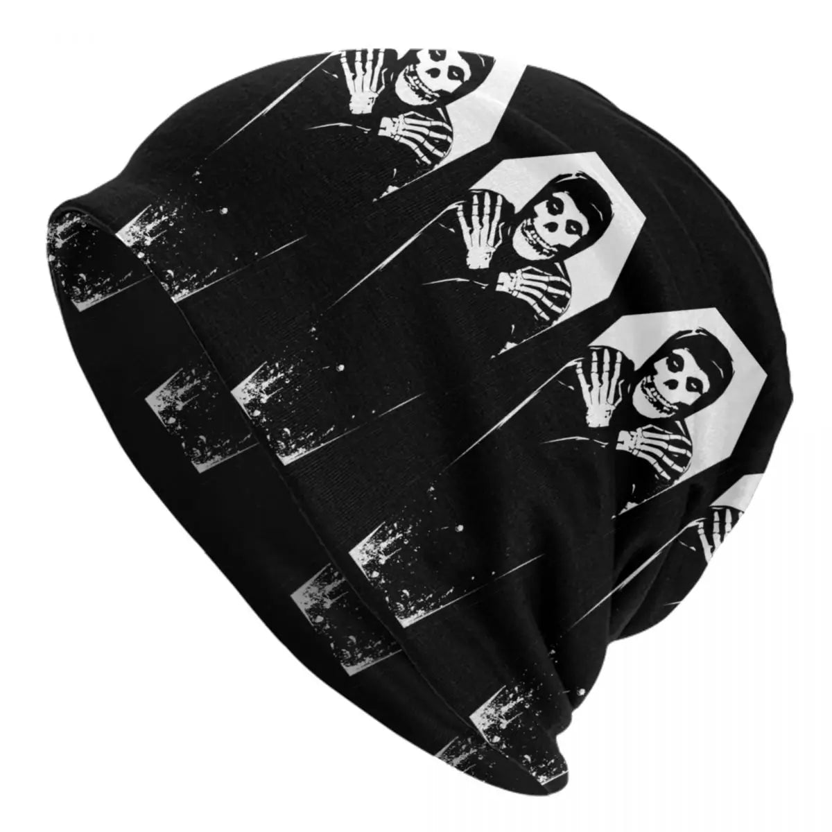 Custom Punk Rock Band Misfits Beanie - Unisex Winter Warm Knit Hat - Premium skull cap from Lizard Vigilante - Just $18.88! Shop now at Lizard Vigilante