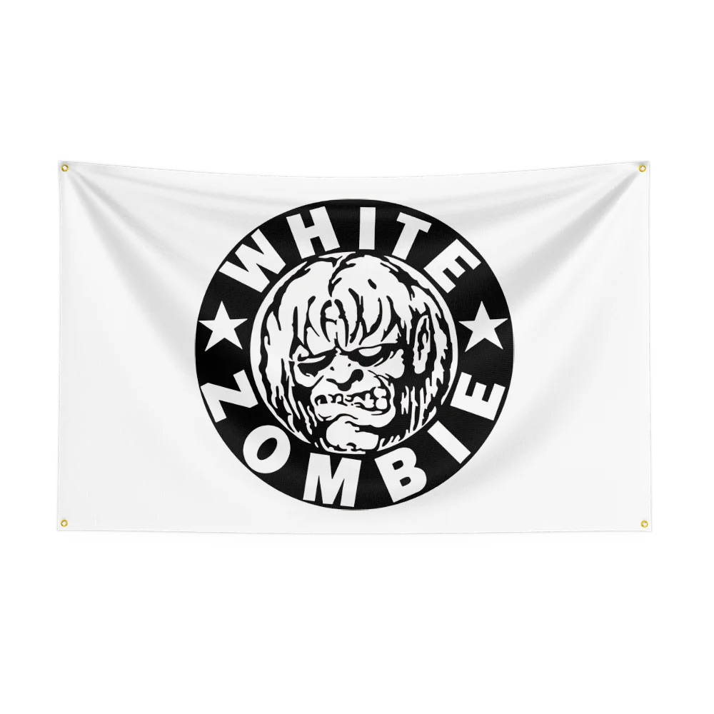 3x5 Ft Heavy Metal Rock Band WHITE Zombies Flag – Polyester Digital Printing Banner for Bedroom Wall Art & Outdoor Tapestry Decoration - Premium banner from Lizard Vigilante - Just $17.99! Shop now at Lizard Vigilante