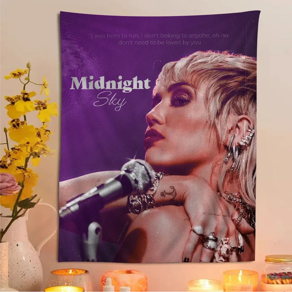 “Plastic Hearts & Power Chords” Miley Cyrus Album Wall Tapestry – Heavy Cotton Print for Rockcore Bedrooms, Hippie Hangouts & Hollywood Havoc - Premium poster from dsers - Just $34.99! Shop now at Lizard Vigilante