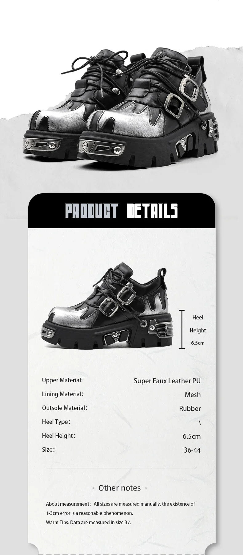 Oblivion Twin Flame Punk Platform Boots 2025 Dark Romance Edition