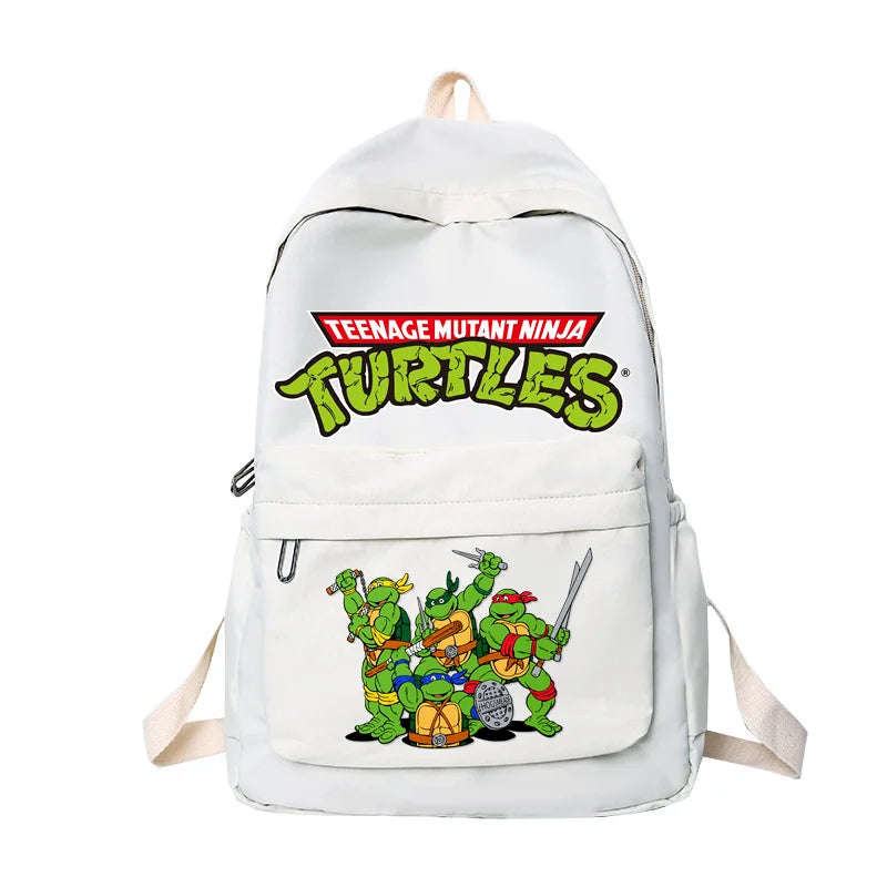 Ninja Turtles Waterproof Backpack – Solid Color High-Capacity Trendy School Bag for Kids - Premium backpack from Lizard Vigilante - Just $29.88! Shop now at Lizard Vigilante