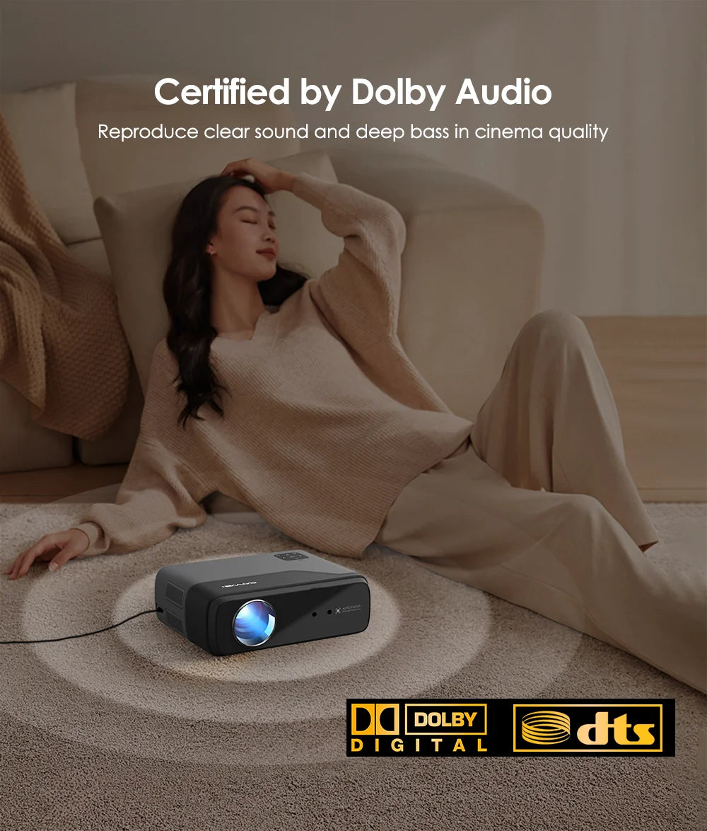 portable 4k projector [Netflix Official Licence] 5G WiFi Mini projector Dolby Android 11 beam Projector Home Theater Google Play - Premium  from Lizard Vigilante - Just $626.99! Shop now at Lizard Vigilante