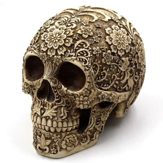 Home Decor Resin Craft Plum Blossoms Sculptures Garden Statues Creative Art Carving Statue Medical Skull Model