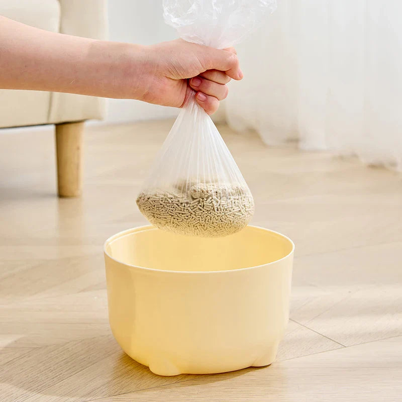 1pc Mini Trash Bin, Small Garbage Can For Desk, Food Waste Bin，Pet cat litter cleaning box，Portable trash can in car