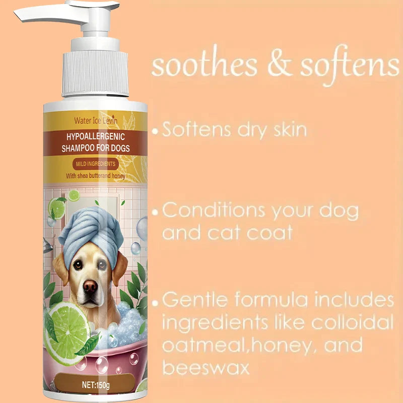 Pet Shampoo - Neutral Deep Cleansing Pet Bathing with Fresh Fragrance, Moisturizing, Removing Odor, Suitable for Cats and Dogs, Keeping Clean Hair, Smooth and Shiny