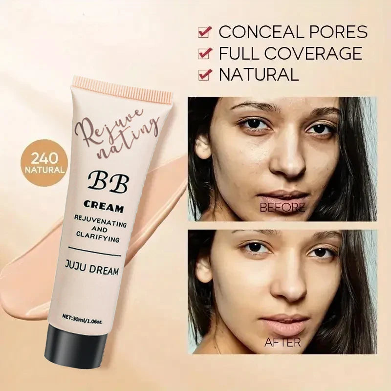Natural Concealer BB cream, moisturizing & nourishing foundation, waterproof & long-lasting full coverage, suitable for all skin