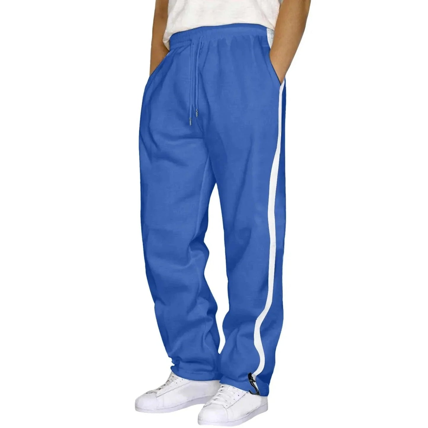 Men's Fashion Track Pants - Casual Streetwear Joggers, Hip Hop Gym Sweatpants with Pockets - Premium track pants from Lizard Vigilante - Just $23.88! Shop now at Lizard Vigilante