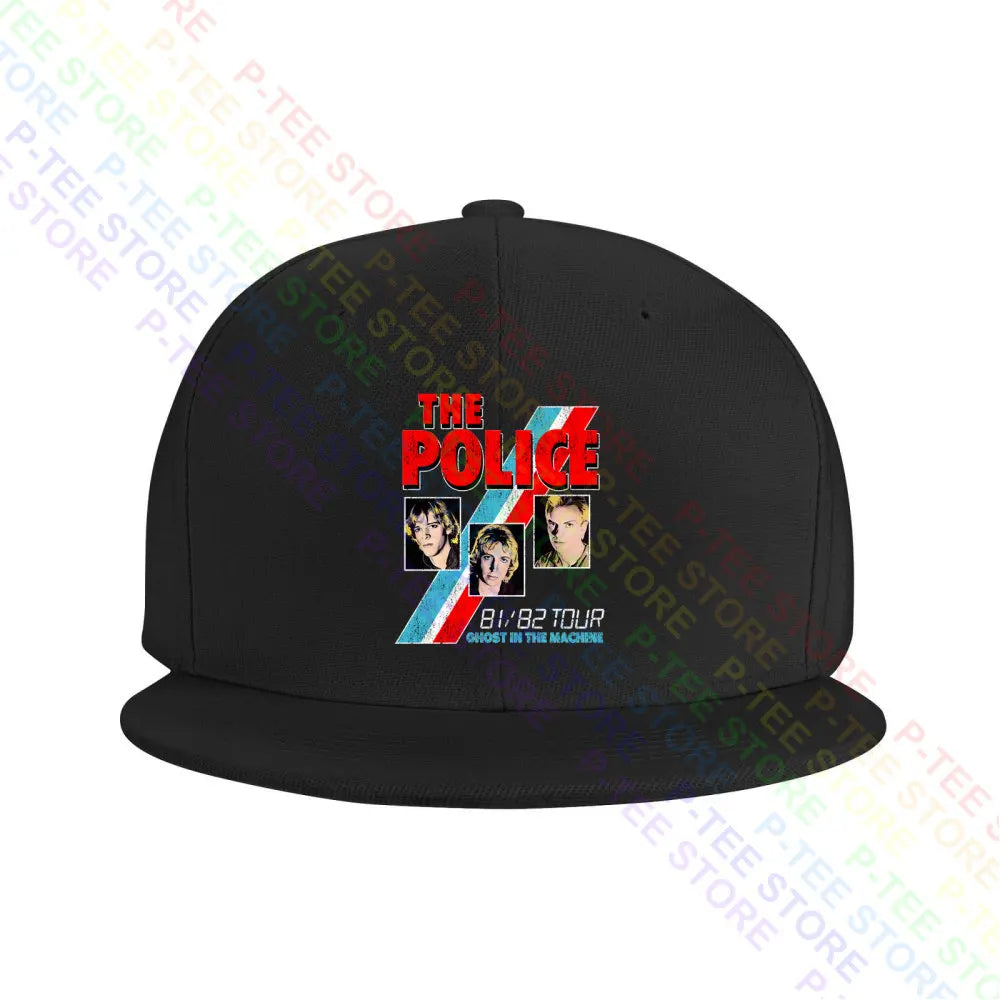 Sting & The Police Ghost In The Machine Tour '81-'82 Retro Baseball Cap | Unisex Snapback, Knitted Bucket Hat & More - Premium baseball cap from Lizard Vigilante - Just $23.88! Shop now at Lizard Vigilante