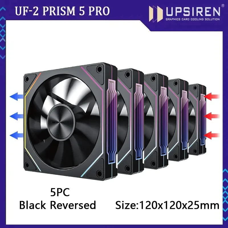 PRISM RIOT UF-2 PRO | 120mm 9-Blade ARGB Metalstorm Fan – Shred Heat, Not Riffs - Premium fan from dsers - Just $17.99! Shop now at Lizard Vigilante