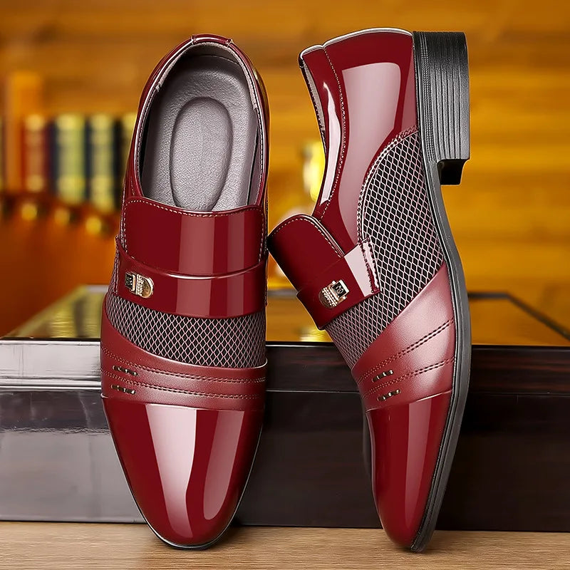 Men's Classic Slip-On Loafers - Elegant and Comfortable - Premium shoes from Lizard Vigilante - Just $43.99! Shop now at Lizard Vigilante