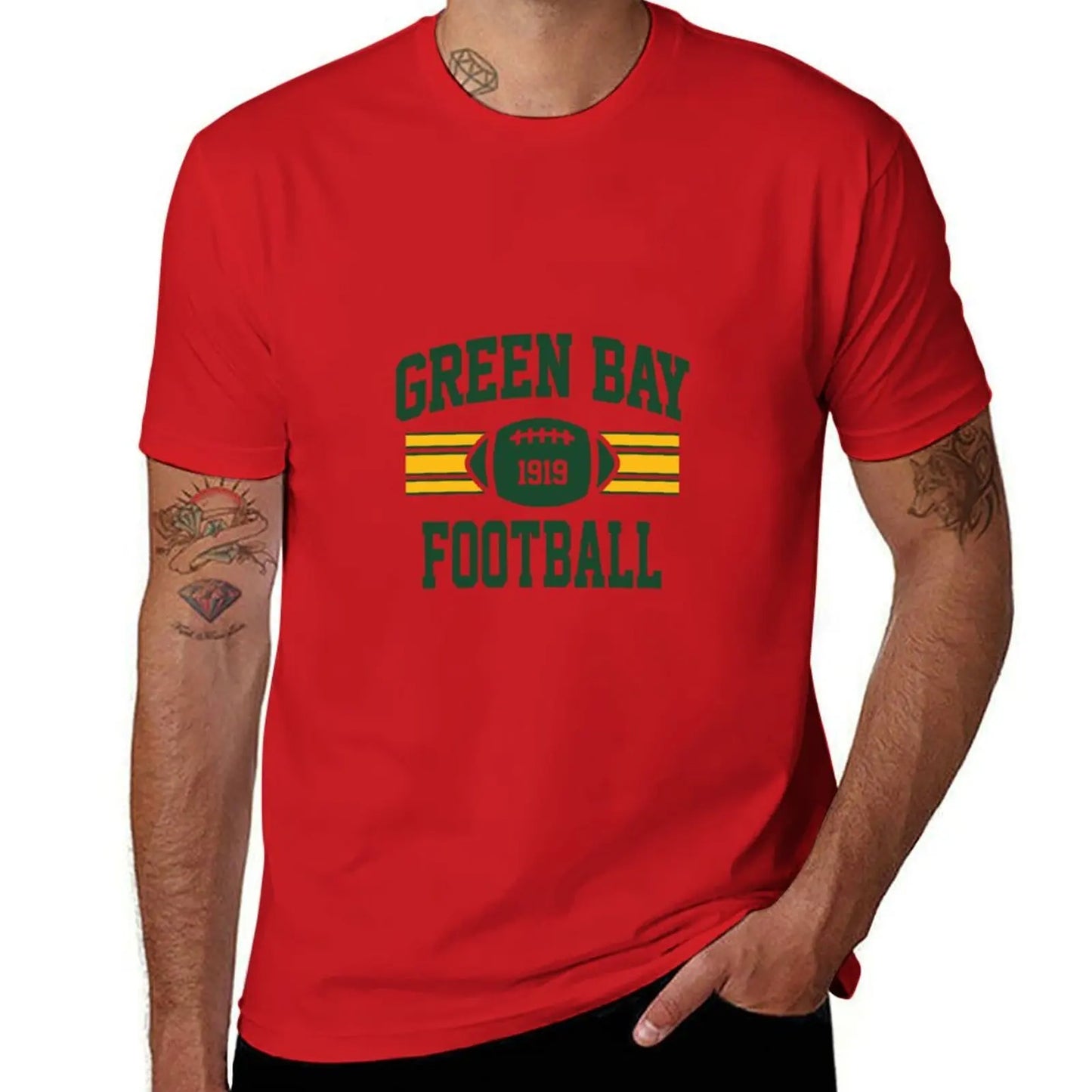 Vintage Green Bay Football Pullover T-Shirt - Athletic Fan Gift - Premium T-Shirt from dsers - Just $24.88! Shop now at Lizard Vigilante